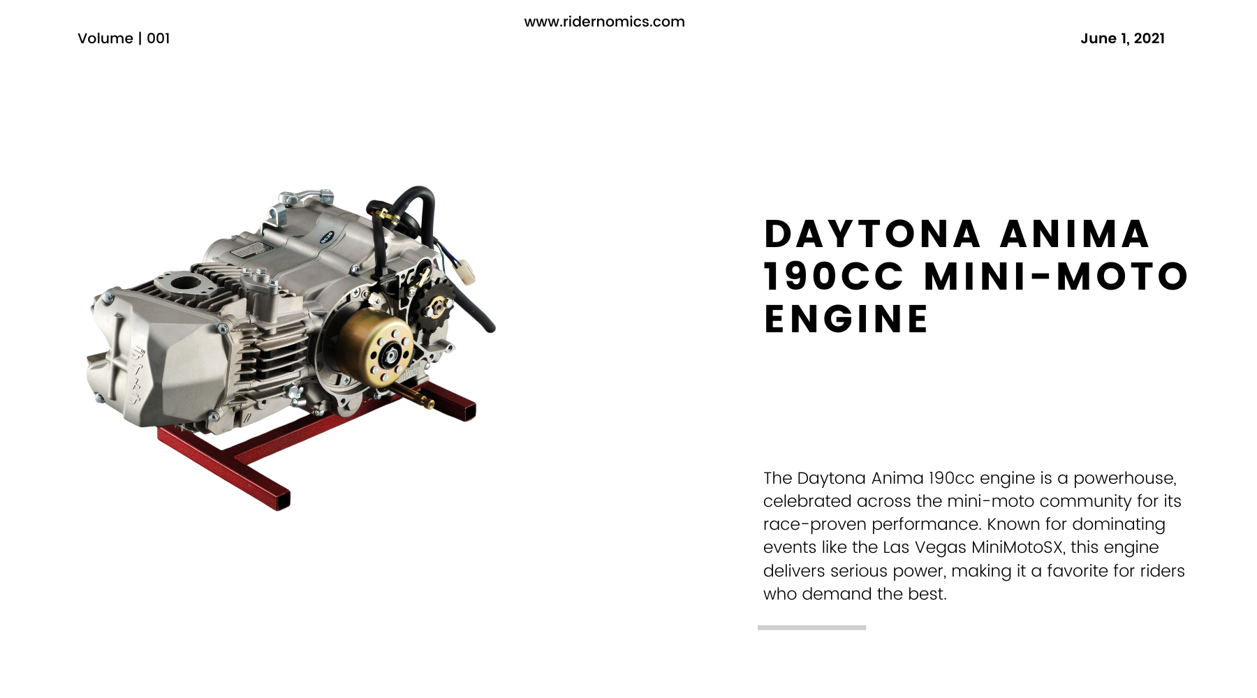 Daytona Anima 190cc Mini-Moto Engine