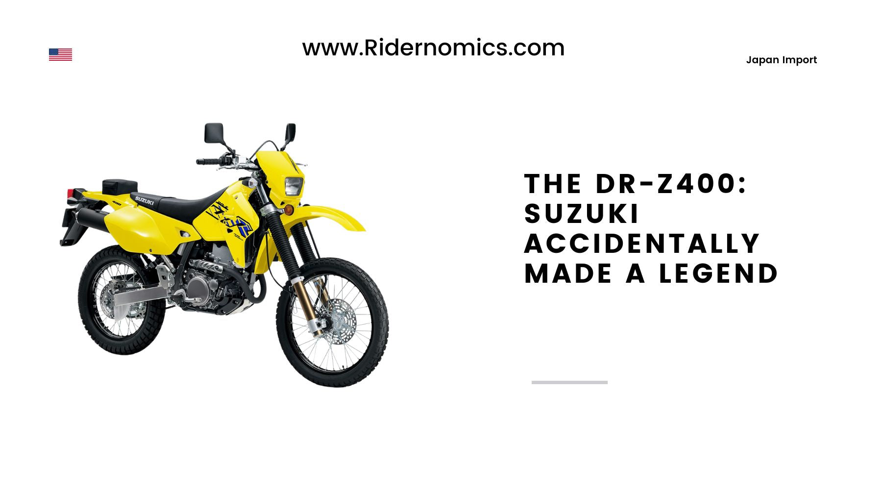 The DR-Z400: Suzuki Accidentally Made a Legend