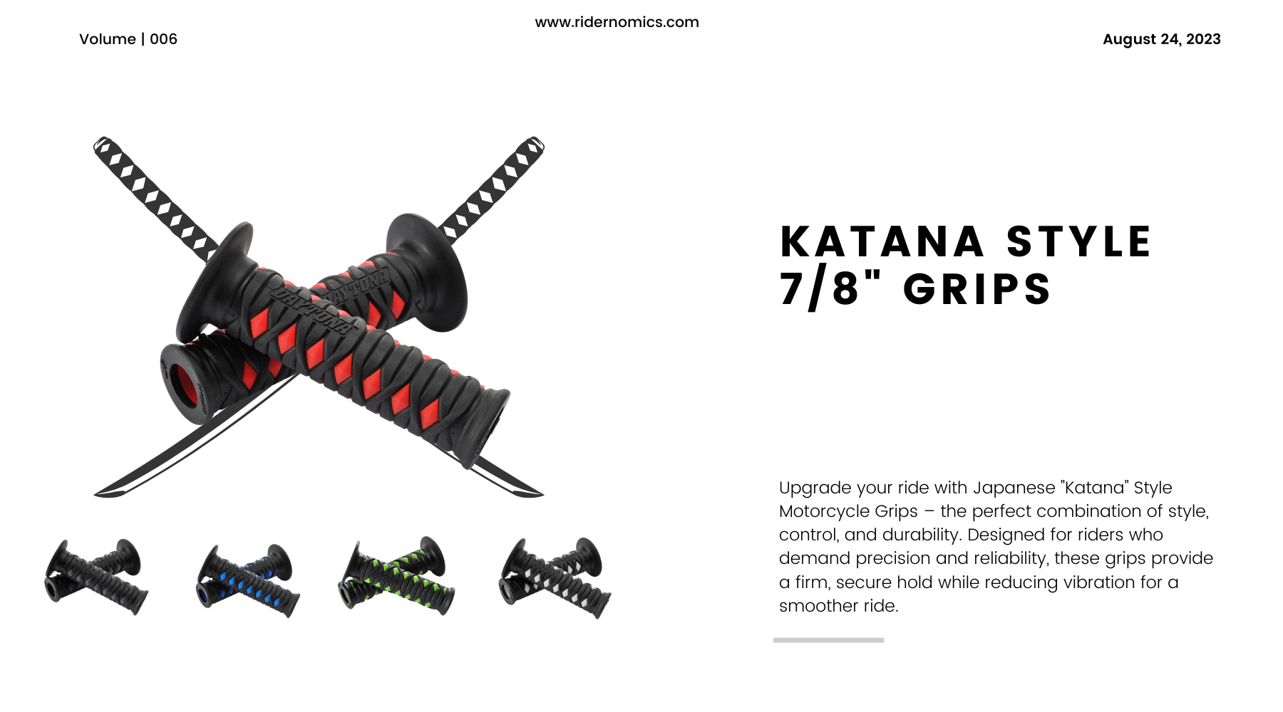 Amazon's Choice- Japanese "Katana" Style Motorcycle Grip