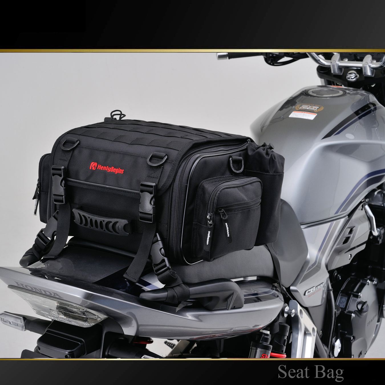 Motorcycle Tail Bag for Touring and Adventure in Small, Medium and Large Sizes