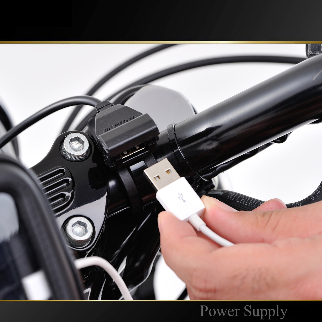 Motorcycle Handlebar USB Charger Universal for Adventure Bikes 