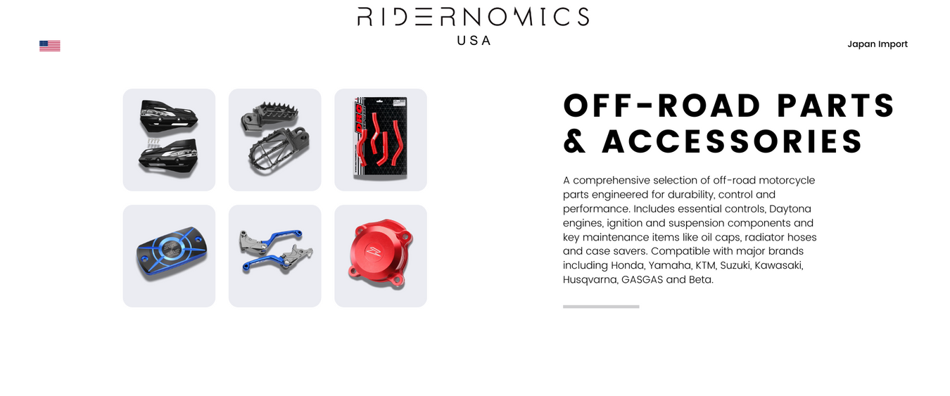 Comprehensive off-road parts built for performance and durability. Includes controls, Daytona engines, ignition, suspension, and maintenance items like oil caps, drain bolts, and case savers. Fits Honda, Yamaha, KTM, Suzuki, Kawasaki, GASGAS, and more