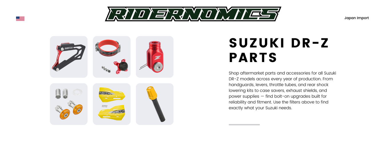 Suzuki DR-Z, DR-Z4S & DR-Z4SM Parts, Accessories & Performance Upgrades