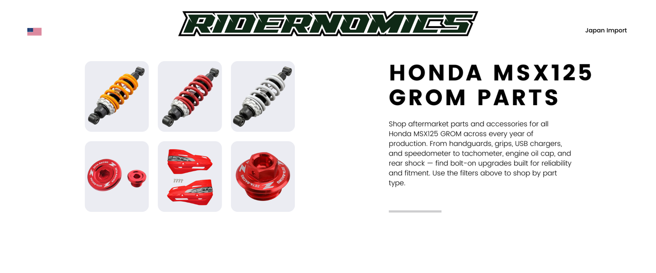 Honda MSX125 Grom Parts, Accessories & Performance Upgrades