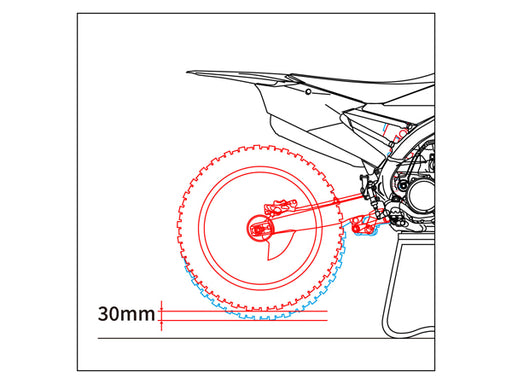 Rear Shock Lowering Kit 50mm KYB/SHOWA/WP