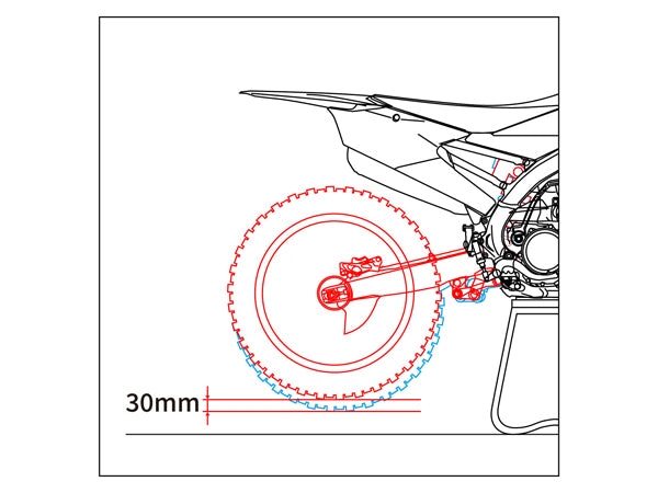 Rear Shock Lowering Kit 50mm KYB/SHOWA/WP