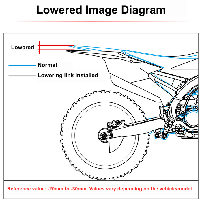 Lowering Link for Suzuki DR-Z400 DR-Z400E DR-Z400S DR-Z400SM (2000-2017)