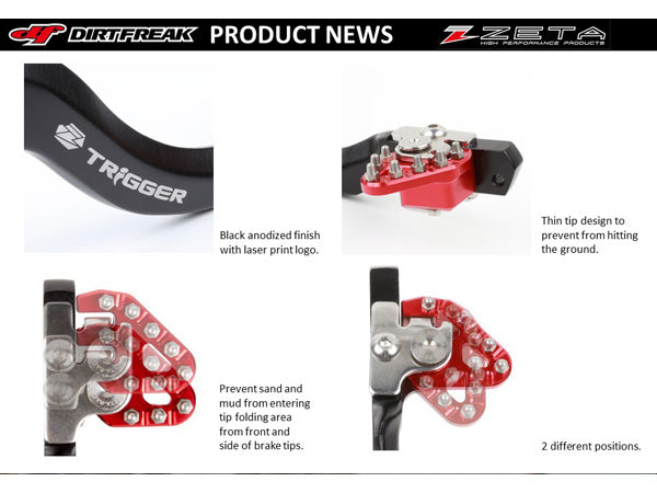 Rear Brake Pedal for Yamaha WR250F, YZ250F, YZ250FX & More