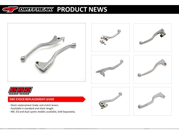 Standard replacement brake lever for KX KLX / RM RMX RMZ / YZ WR