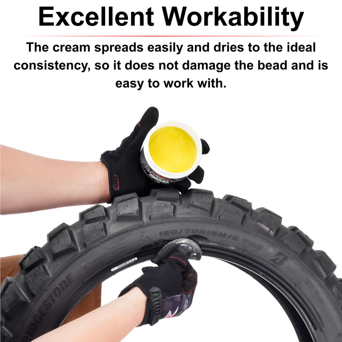 Tire Bead Mounting Cream – Tire Change Lubricant with Sponge Applicator, 40g