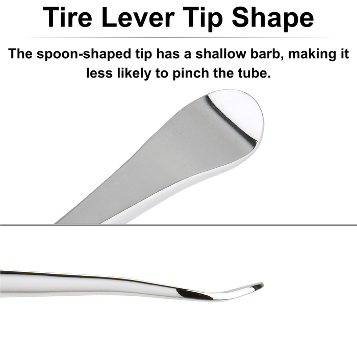 PRO Tire Lever Spoon – Black, Angled Wide Spoon, 260mm