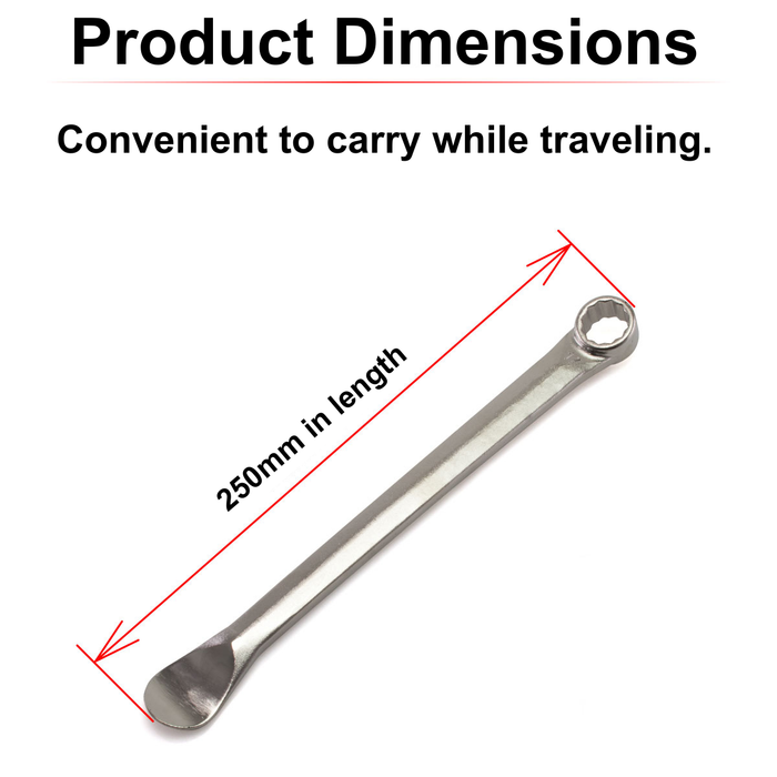 PRO Tire Lever with Box-End Wrench – 19mm, 250mm