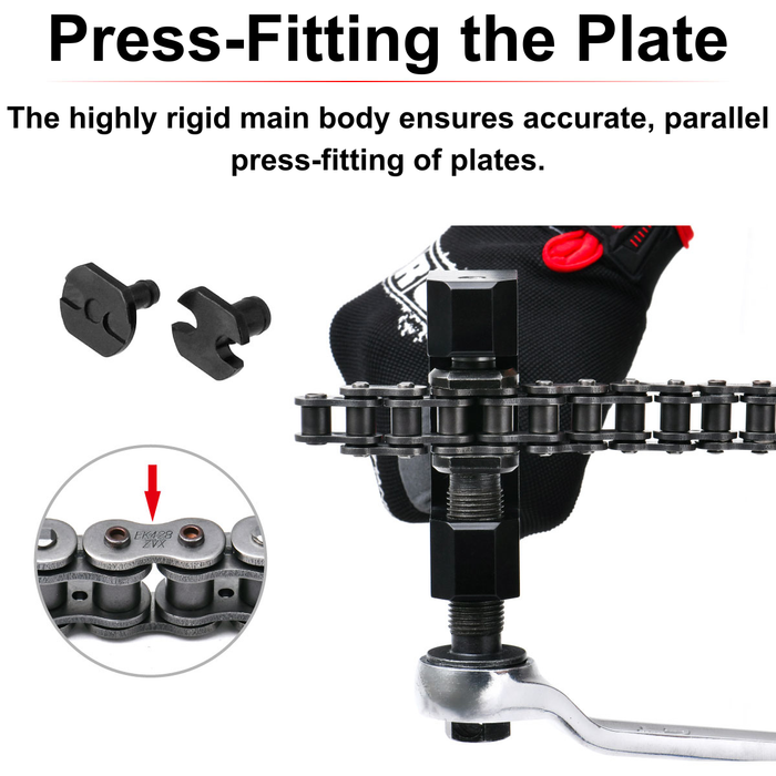 PRO Chain Breaker Tool – Cut, Press & Crimp, 420–530