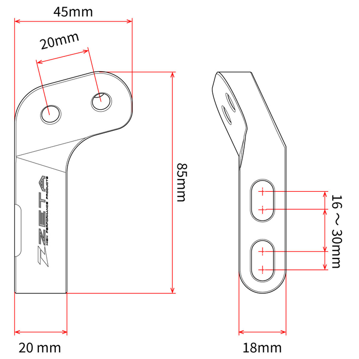 Armor Handguard Mount Front Type Anti-Rotation Clamp 16-30mm