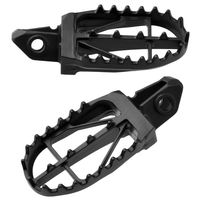 DRC 57mm Wide Foot Pegs for KTM 125SX/250SX-F/450SX-F, Husqvarna TC125/FC250/TE300, GasGas MC125/EC300 & More