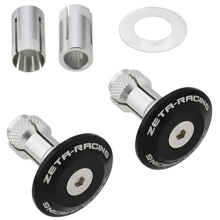 Bar Ends for 7/8" Handlebar 35mm 2pc - Black - Moto
