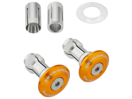 Zeta Motorcycle Bar Ends for 7/8" Handlebar 29mm 2pc - Gold