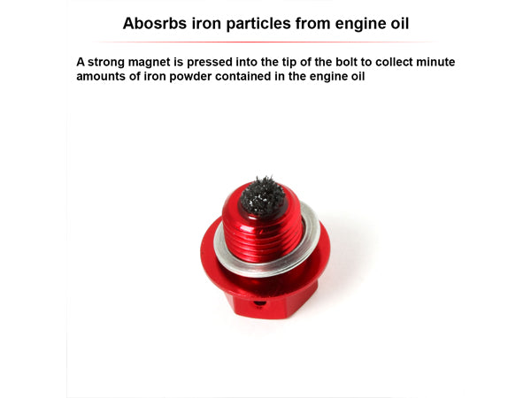 Magnetic Drain Bolt for Suzuki RMZ250, DRZ400S/SM, V-Strom650 & More (M12x1.25)