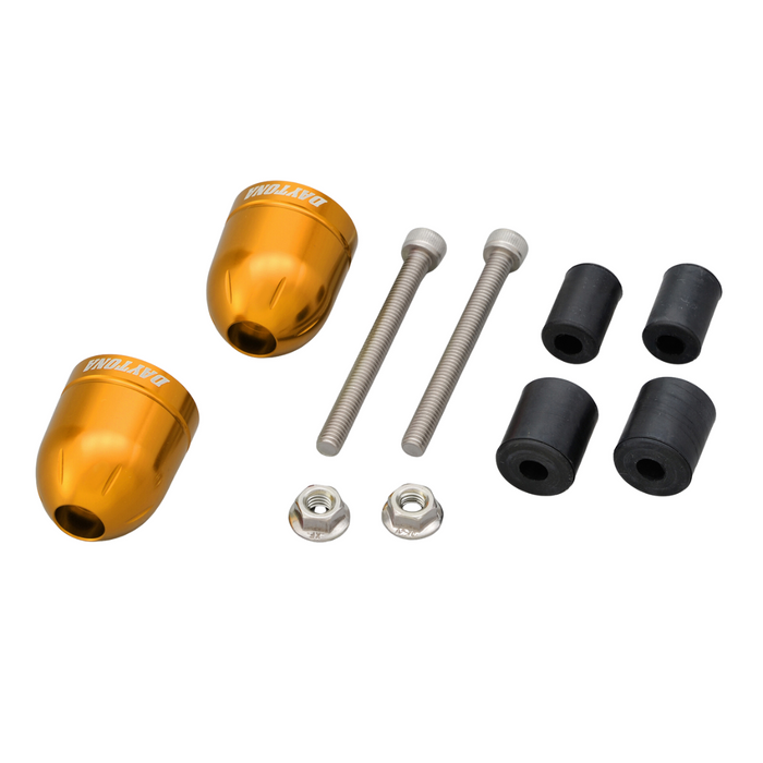 Motorcycle Bar Ends for 7/8" Handlebar - Bullet type Gold