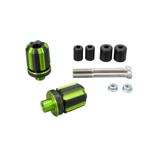 Motorcycle Bar Ends for 7/8" Handlebar - Groove type Green