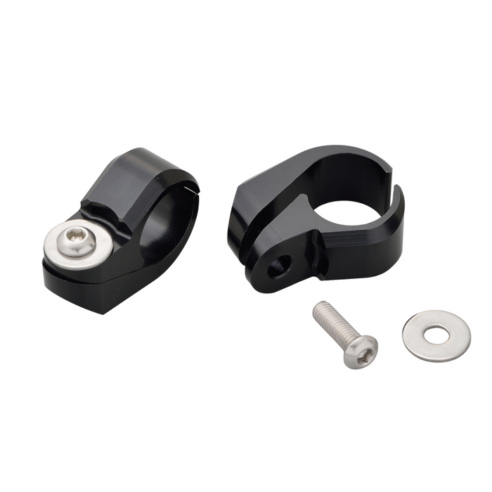 Motorcycle Handlebar Crossbar Clamp Black