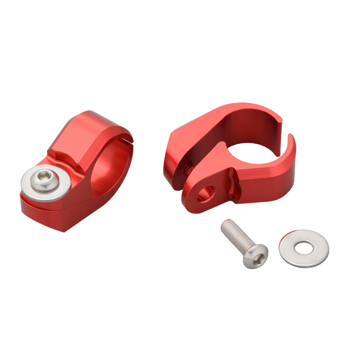 Motorcycle Handlebar Crossbar Clamp Red