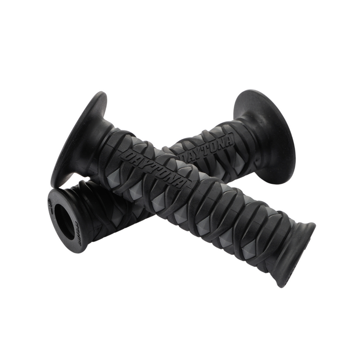 Motorcycle Handlebar Grips Katana 7/8" (Black / Gray)