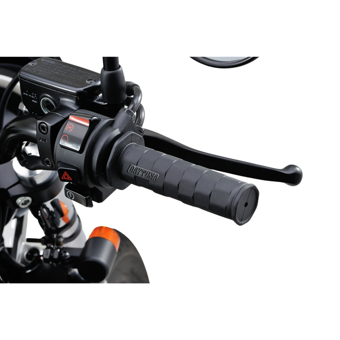 Motorcycle Handlebar Grips Octagon 1" (Closed end / Black)