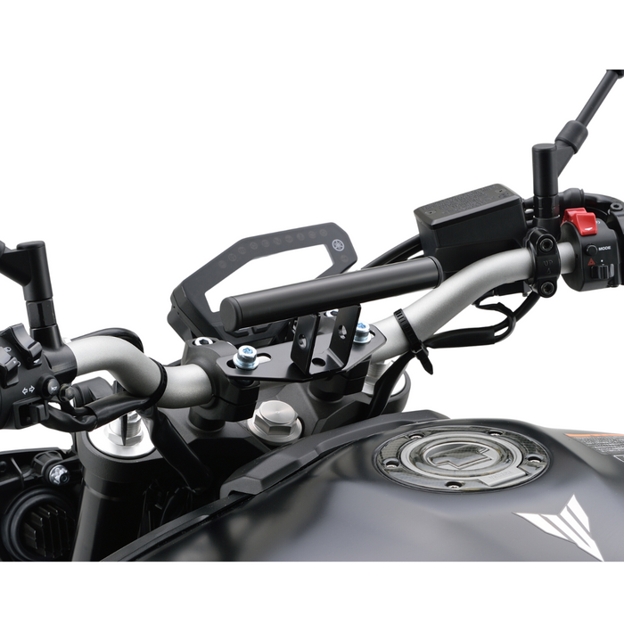 Motorcycle Mount Bar Attach Gadgets Handlebar Clamp (155mm) Black Handlebar