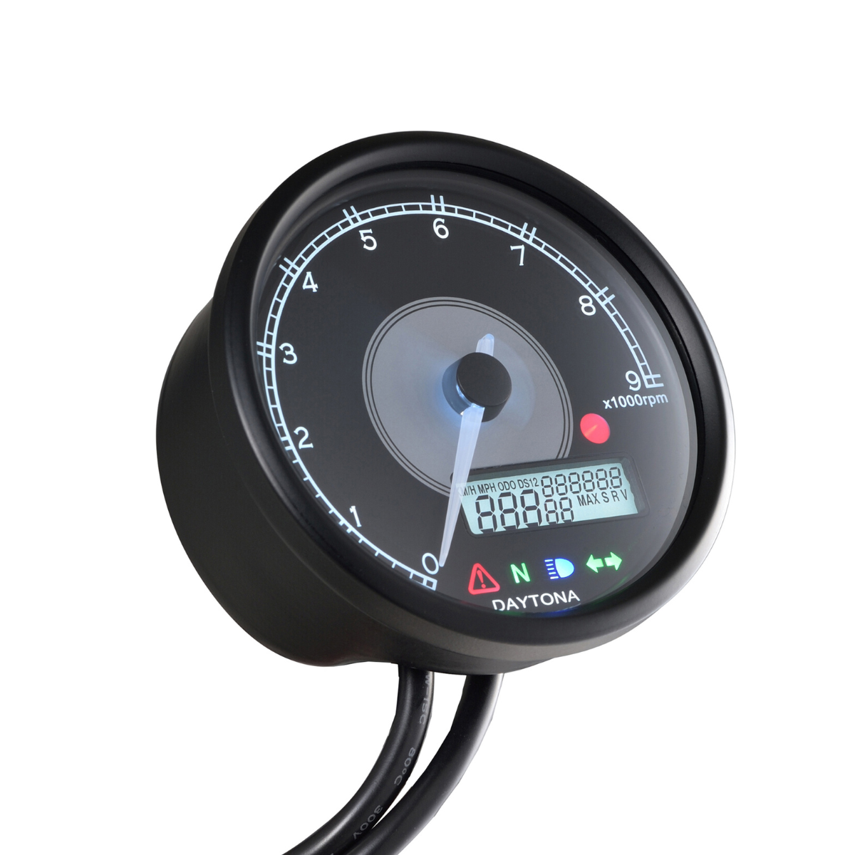 DAYTONA バイク メーター 9000rpm Motorcycle Electric Tachometer Speedometer 80mm – 9000RPM Digital