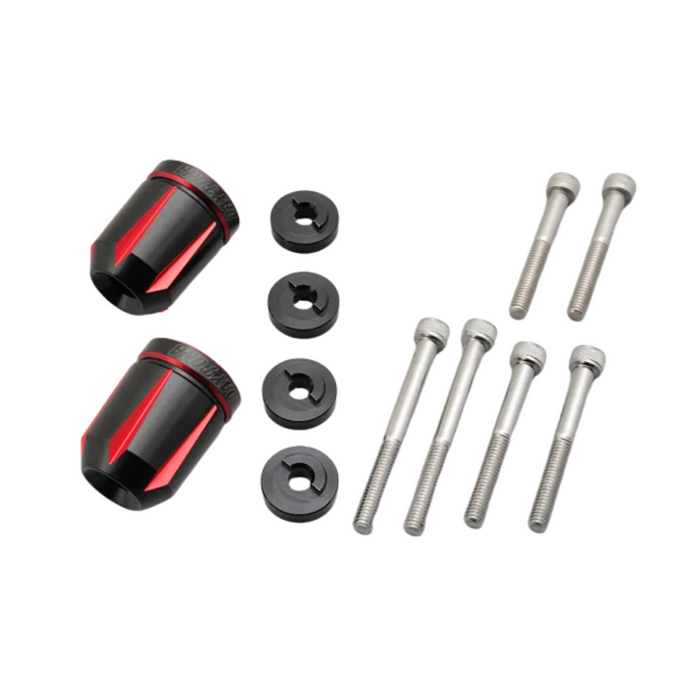 Motorcycle bar ends Honda Suzuki Yamaha Red
