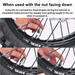 Quick Release Nut for Rim Lock – Easy Installation and Removal – 2 Pieces