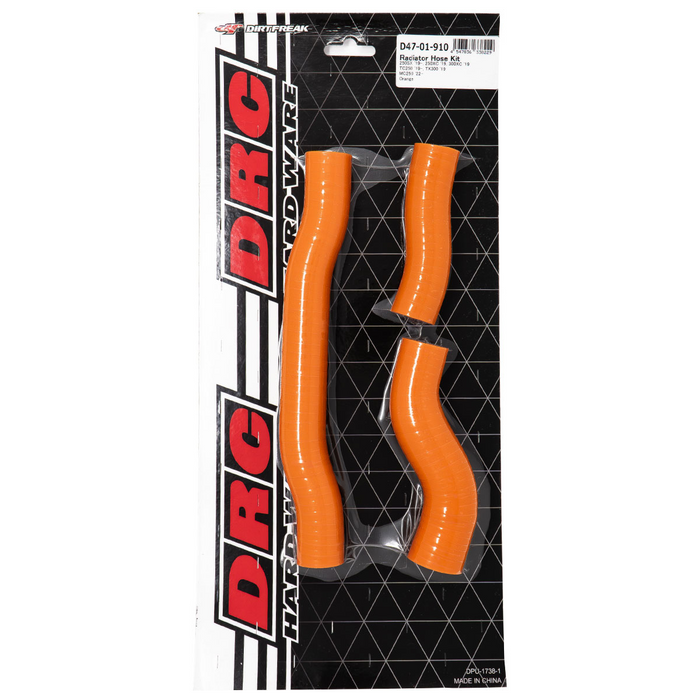 Radiator Hose Kit for KTM 250SX/300XC, Husqvarna TC250, GasGas MC250 & More - Orange