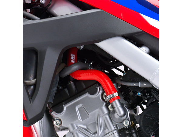 DRC Radiator Hose Kit for Kawasaki KLX250, D-Tracker & More - Red