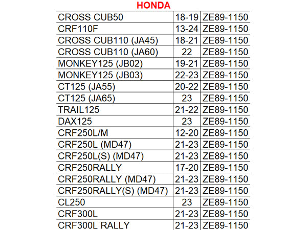 Zeta Engine Plug for Honda CRF250L/300L, CRF250 Rally, Trail125 & More - Red