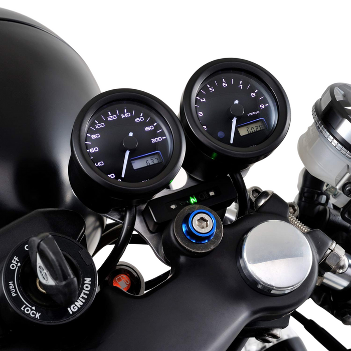 48mm Electric 3 Color LED Tachometer (9,000RPM)