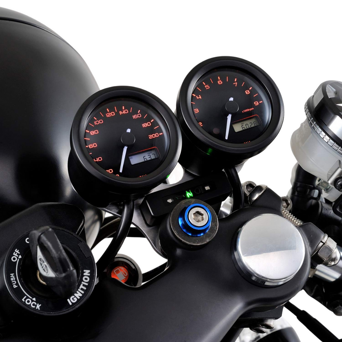 48mm Electric 3 Color LED Tachometer (9,000RPM)