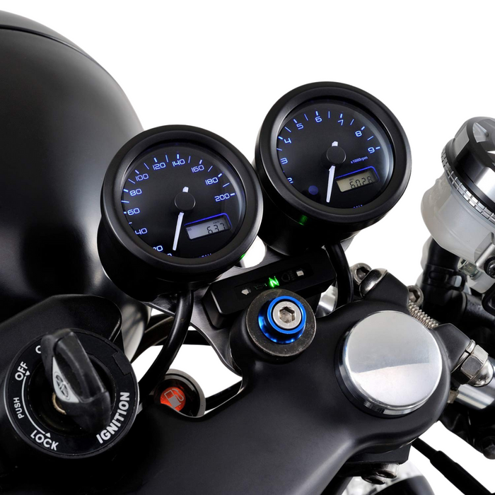 48mm Electric 3 Color LED Tachometer (9,000RPM)