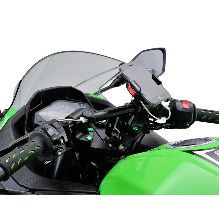 Mount Bar with Charging Port Stem Hole Clamp (155mm)