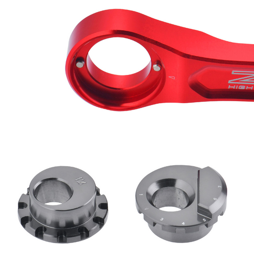 Adjustable Lowering Link Kit for Honda CRF250R, CRF450R – Red