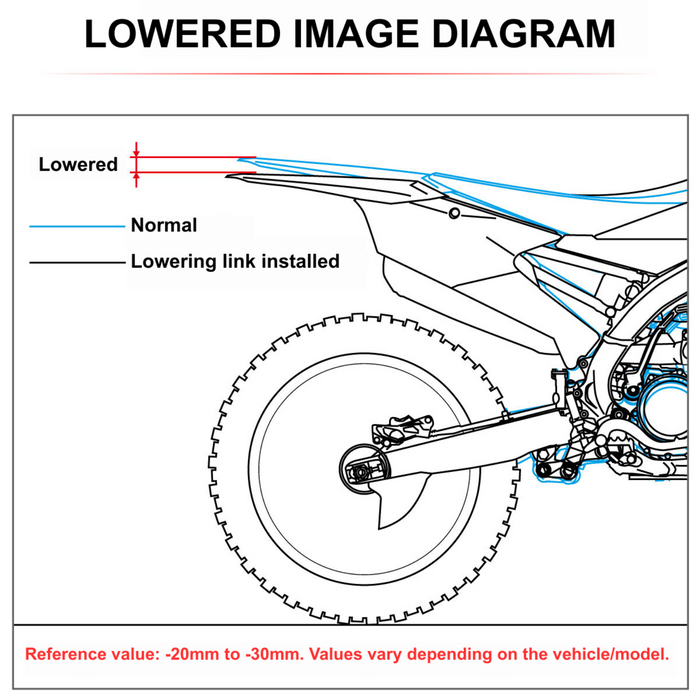 Lowering Link for Honda CRF250X – Red