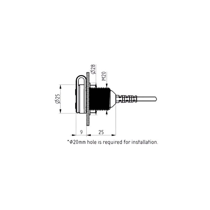 USB Type-C Cowl Fairing Mount (18W)