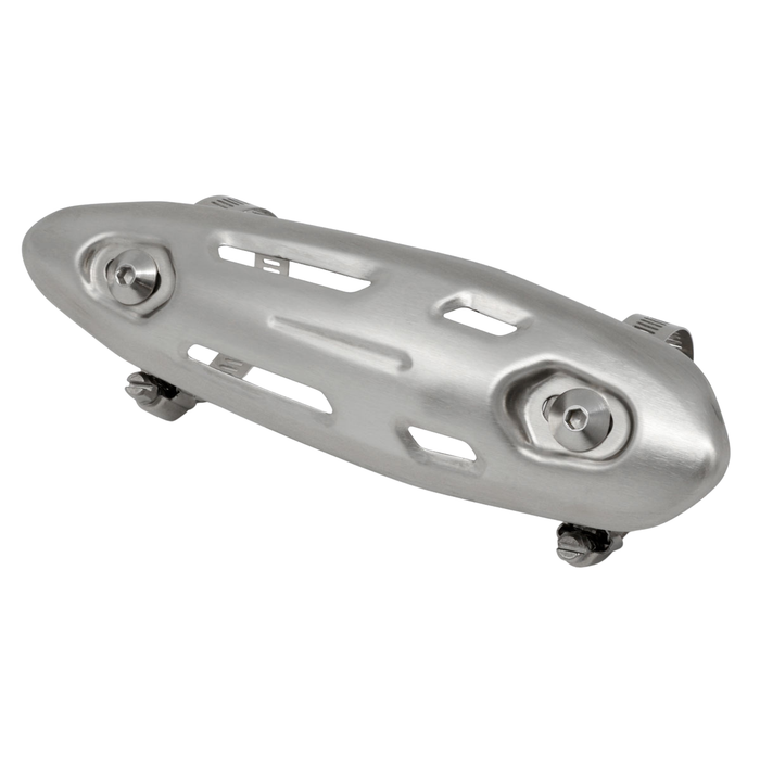 Stainless Steel Exhaust Heat Protector Shield – Universal Fit, 26–50mm Pipe Diameter
