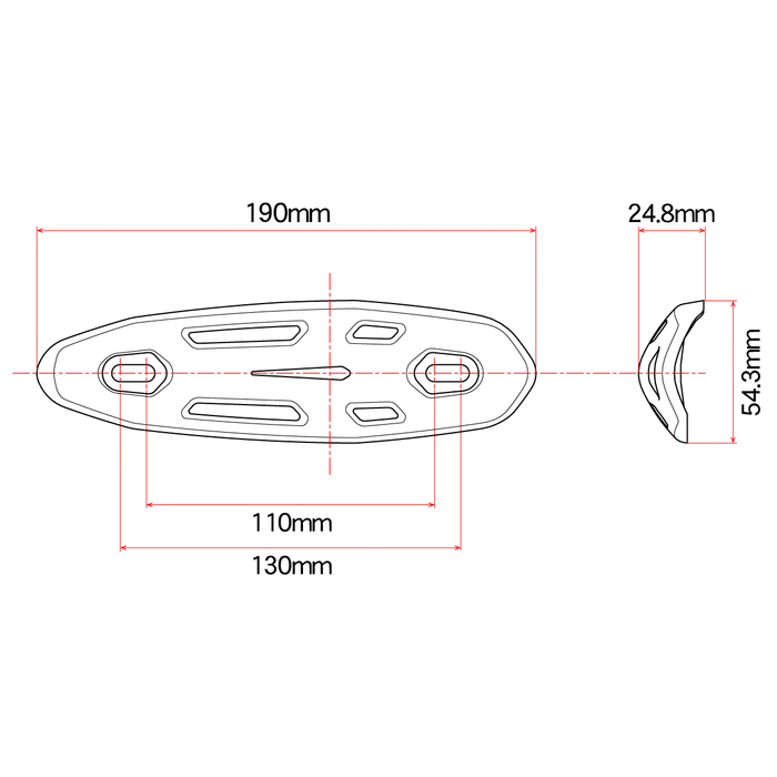 Stainless Steel Exhaust Heat Protector Shield – Universal Fit, 26–50mm Pipe Diameter