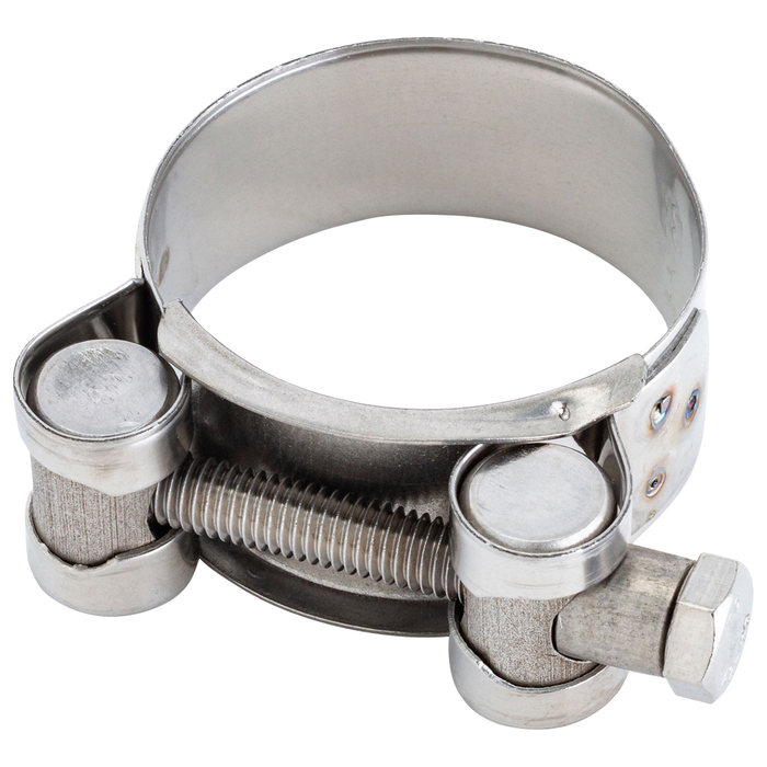 Stainless Steel Muffler Clamp – 4-Cycle Exhaust Pipe, 36–47mm