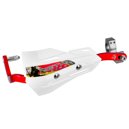 Zeta Armor Handguard XC Kit for 28.6mm Bar/U-Clamp Red/White Samurai