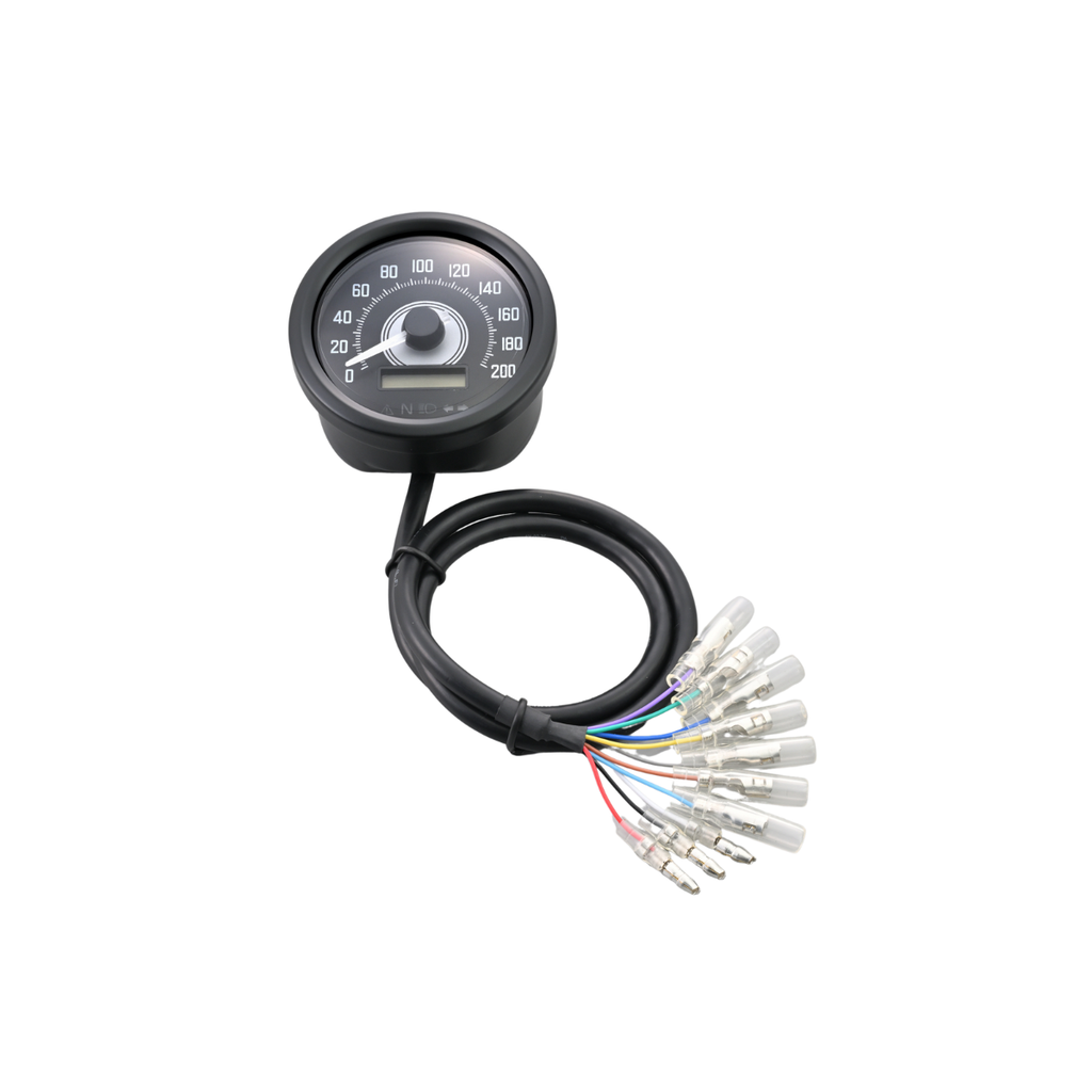 60mm Electric Speedometer – 200MPH Low-Profile Gauge for