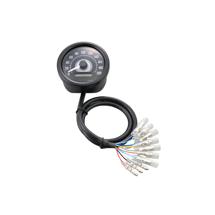 60mm Electric Speedometer with Indicators (200 MPH)