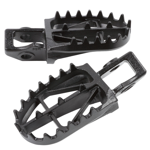 DRC 57mm Wide Motorcycle Footpegs for Yamaha YZ65-YZ250, YZ250F-YZ450F, WR250F-WR450F & More