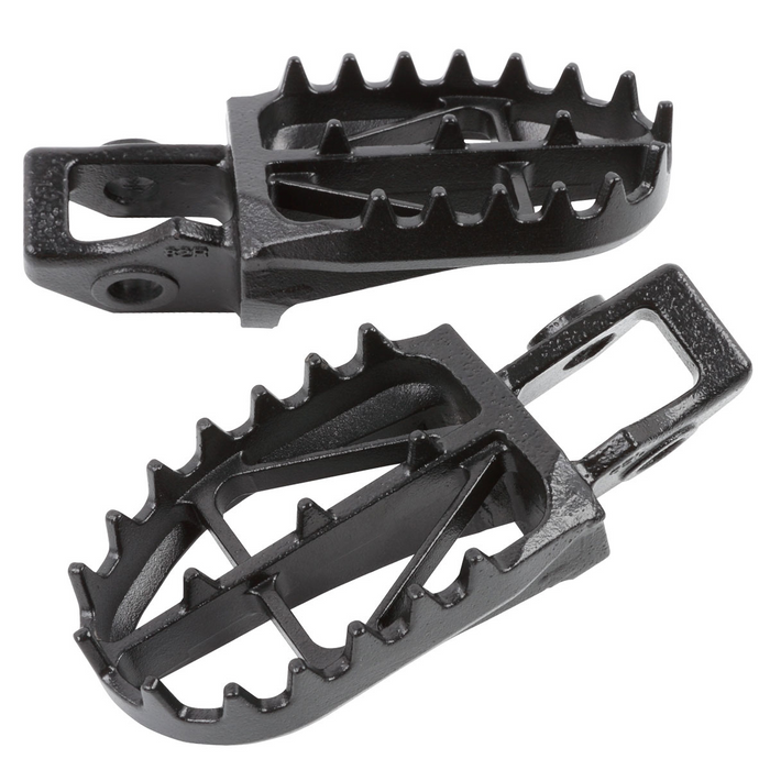 DRC 57mm Wide Motorcycle Footpegs for Yamaha YZ65-YZ250, YZ250F-YZ450F, WR250F-WR450F & More